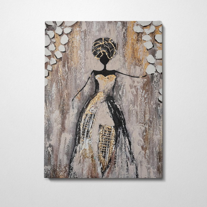 Wallity Pintura al óleo decorativa Multicolor 50 x 70 cm